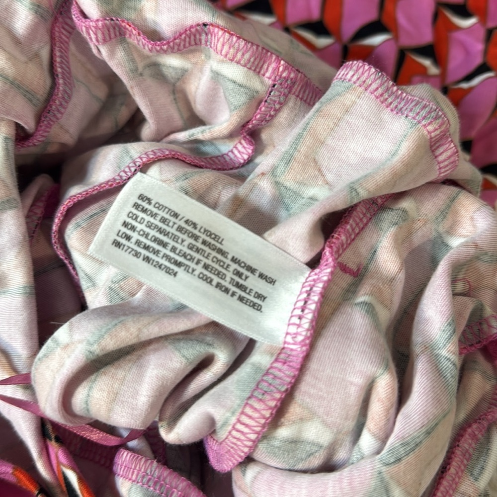 NEW Diane Von Furstenberg for Target Pink Modern Geo Collared Jumpsuit XXS - Picture 4 of 4